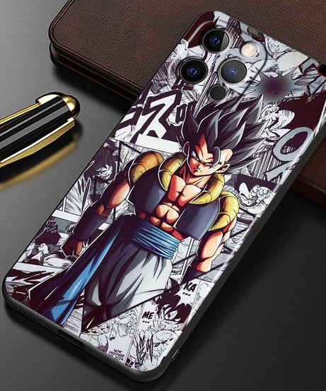 Manga D-Dragon Ball Z Art For iPhone 15 14 13 12 11 XS XR X 8 7 SE Pro Max Plus Mini Black Phone Case