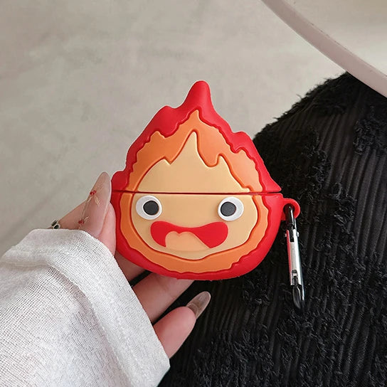 Protective Case for Airpods 4 3 2 Cover for Apple AirPods Pro2 Pro 2nd Generation Shell Game Console Anime Robot Fire