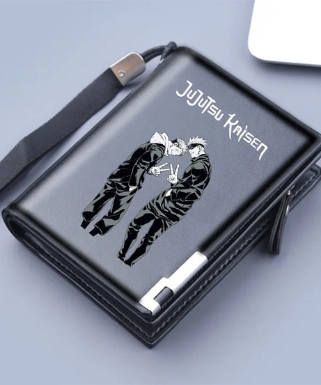 Jujutsu Kaisen Wallet Anime Coin Purse Men Credit Card Holder Boy Student Fashion Short Trifold Money Key Storage Pouch