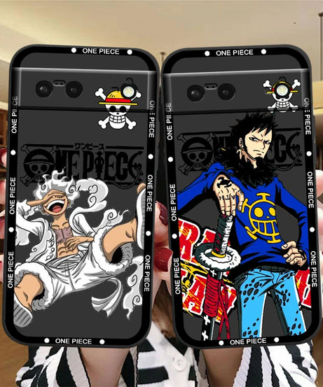 One Piece Luffy Art For Google Pixel 9 8 7A 7 6A 6 5A 5 4 4A XL 5G Black Silicon Shockproof Shell Cover Phone Case