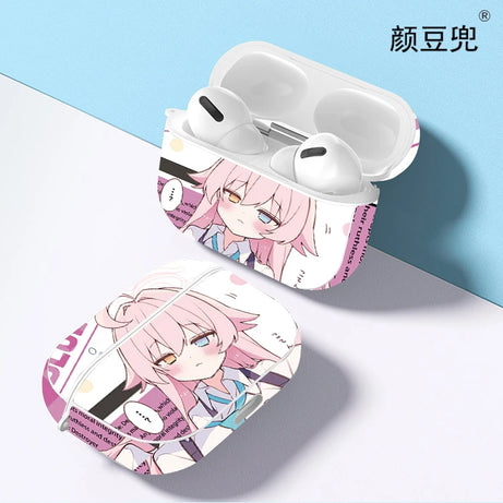 Takanashi Hoshino Anime Blue Archive For AirPods 2 1 Earphone Case Black Silicone Protective Cover For AirPods Pro 2 AirPods 3