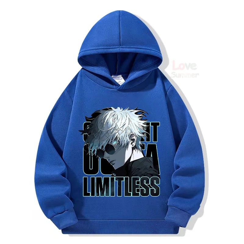 Jujutsu Kaisen Kids Anime Graphic Hoodie – Boys & Girls Streetwear Pullover 5