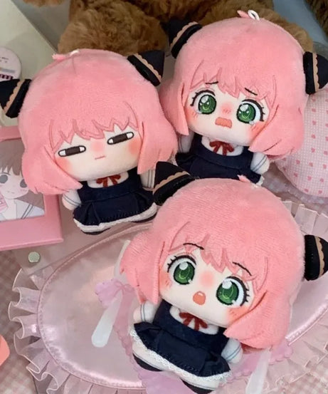 10cm Anime Spy X Family Anya Forger Cute Cotton Doll Fan Made Plush Toy Stuffed Doll Birthday Gift for Fans Decorative Supplies