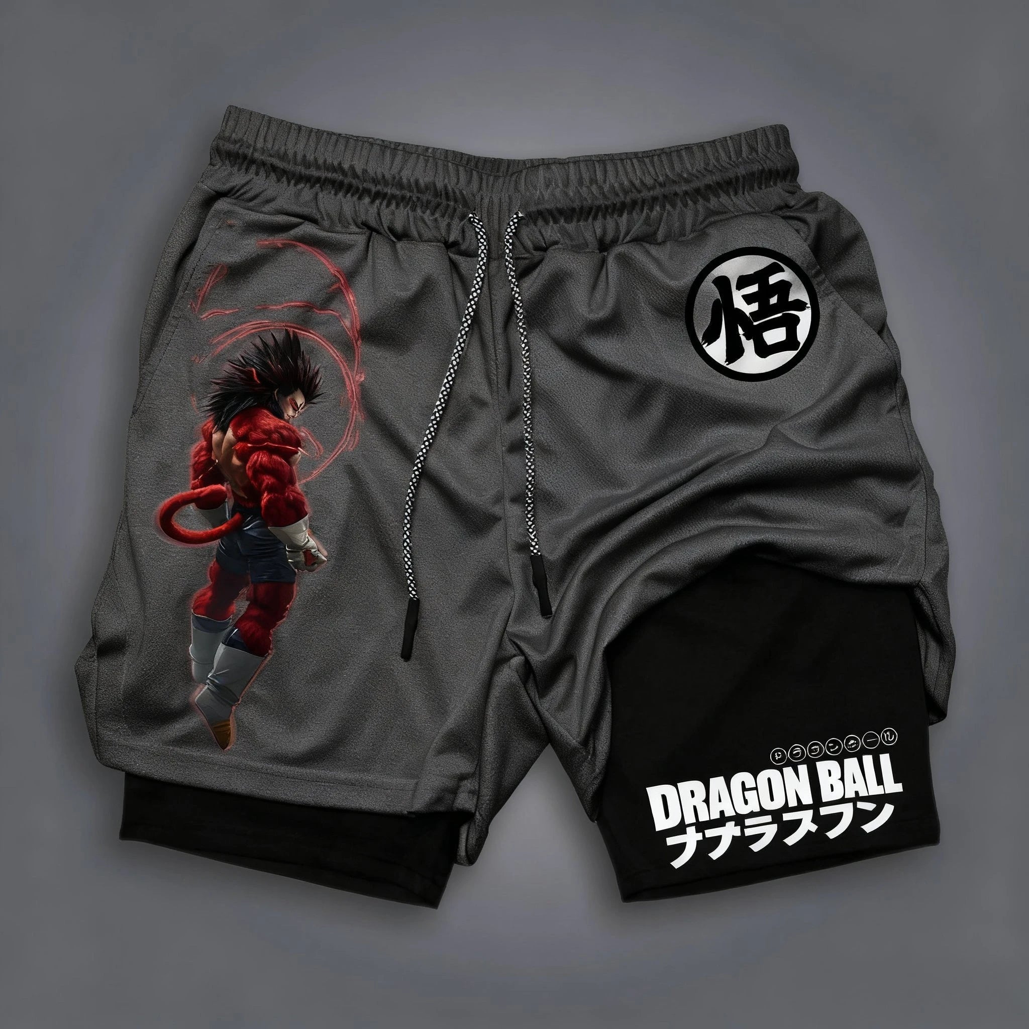 Men Gym Shorts Dragon Ball Anime Goku Summer Y2k Casual Sports Running Shorts Quick Dry Breathable Mesh Streetwear Fashion Pants