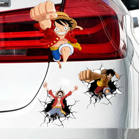 Anime One Piece Game Funny Sticker for Car Window Laptop Hydroflask Waterbottle Car Motorcycle Electric Vehicle Stiker Gift