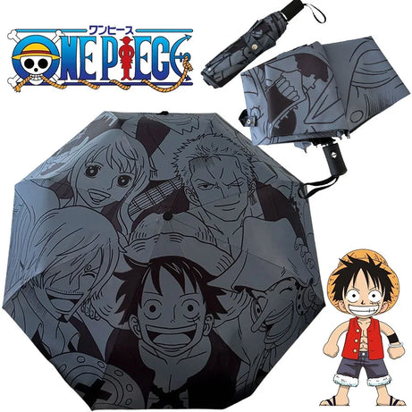 One Piece Luffy Folding Umbrella - Windproof, UV Protection