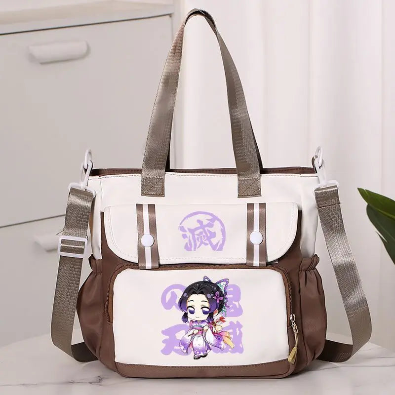 Anime Demon Slayer Kamado Tanjirou New Shoulderbag Men Women Crossbody Bags Student Fashion Large Capacity Handbag Holiday Gifts