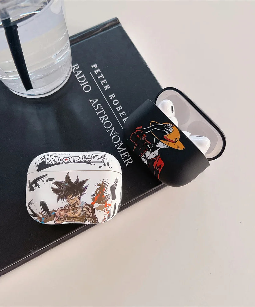 Anime Dragon Ball Son Goku Earphone Case for Airpods 1/2 3 Pro 2 4 2024 Buu Vegeta Wireless Bluetooth Headset Protective Cover