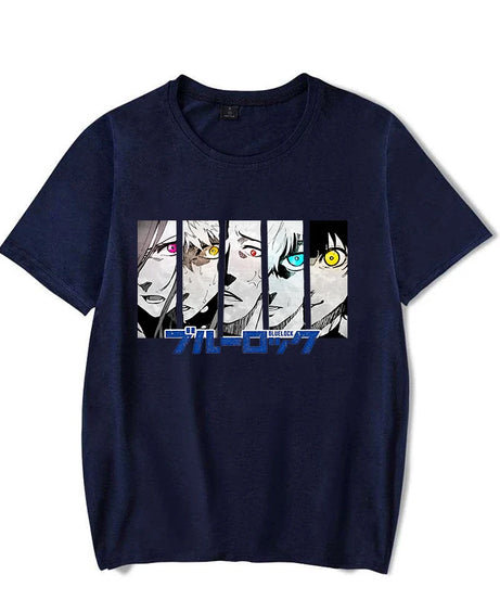 New Anime BLUE LOCK Printing T Shirt Fashion Men/Women Tops Tees Summer Cool Loose Short Sleeve