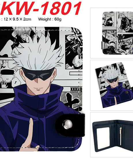Cool Anime Jujutsu Kaisen  Wallet Comics HASP Short Purse for Boys