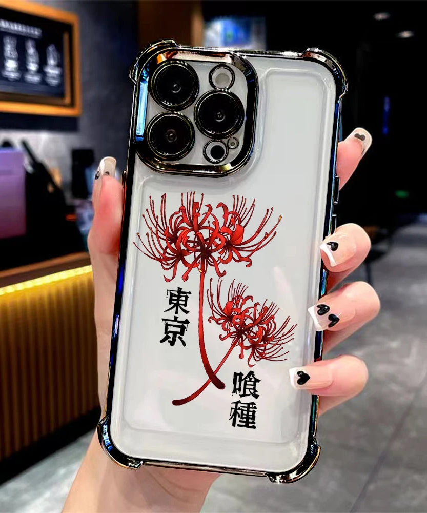 Anime Tokyo Ghoul Kaneki Ken Clear Case for iPhone 17 Air 16 E 15 14 Plus 13 12 Mini 11 Pro Max Acrylic Silicone Cover