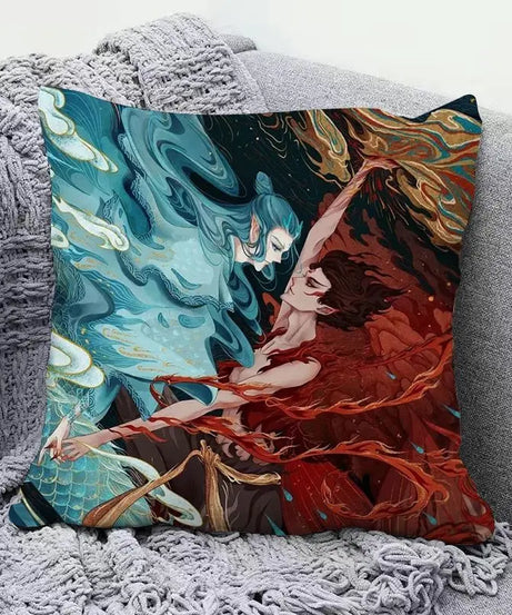 Ne Zha anime peripherals pillows cute personality creative fashion living room sofa bedroom cushions holiday gift