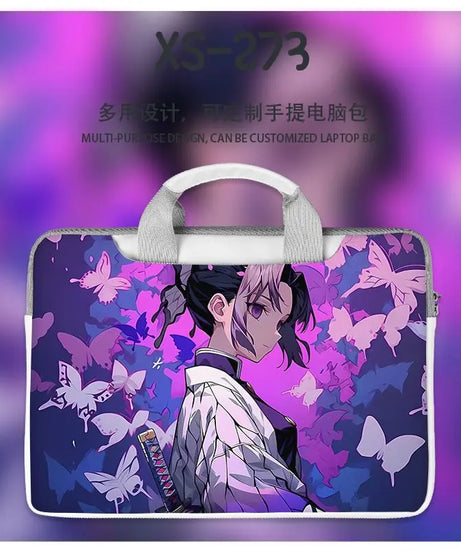 Demon Slayer Nezuko Tanjiro Notebook Laptop Bag Can Be Worn on One Shoulder As A Suitcase 12-16 Inches Anime Universal