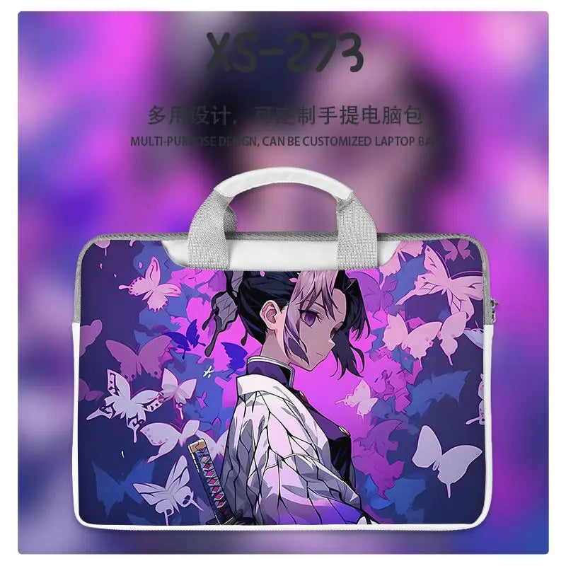 Demon Slayer Nezuko Tanjiro Notebook Laptop Bag Can Be Worn on One Shoulder As A Suitcase 12-16 Inches Anime Universal