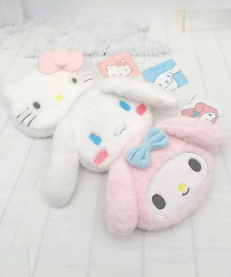 Sanrio Hello Kitty Plush Coin Purse Coin Purse Zipper Coin Purse USB Wired Headset Mini Bag Key Bag Children's Birthday