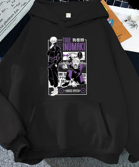 New Anime Inumaki Toge Print Hoodie Women Men Casual Tops Autumn And Winter Sweatshirts Long Sleeve Harajuku Pullover