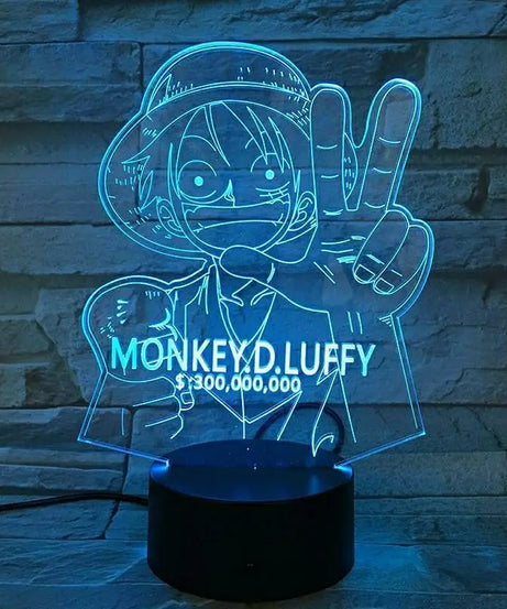 One Piece Animation Peripheral Luffy Zoro Escartoon Kawaii LED Night Light Desktop Personalized Creative Ornament Birthday Gift