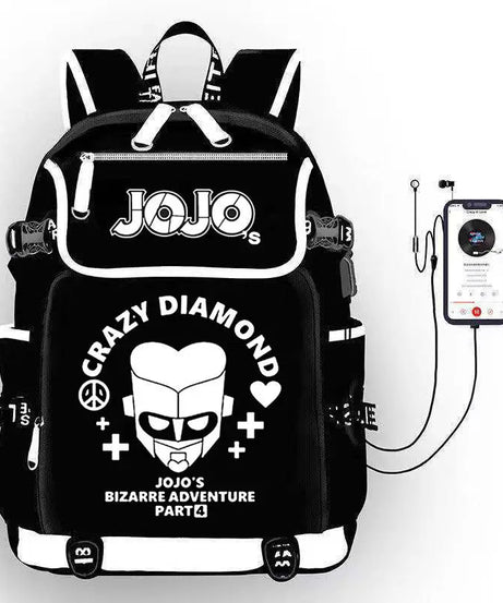 JoJo's Bizarre Adventure Anime Backpack Student School Shoulder Bag Large Capacity Youth Outdoor Travel Backpack Fashion Gift