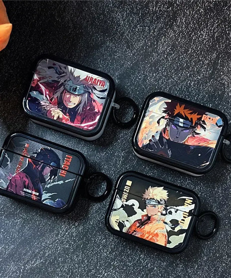 Anime Naruto Jiraiya Payne Itachi Apple Airpods pro2 protective cover 2/3 generation wireless Bluetooth headset shell for men