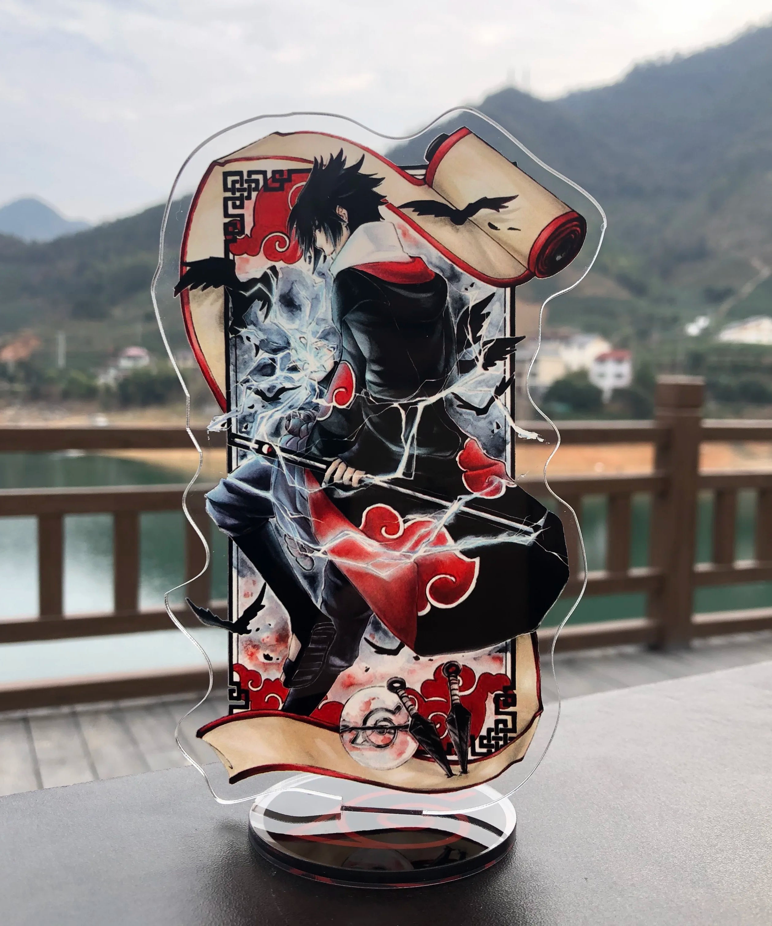 Anime Acrylic Stand Character Model Board Table Decoration Key Chain Kakashi Itachi Sasuke Lady Gift Jewelry Accessories