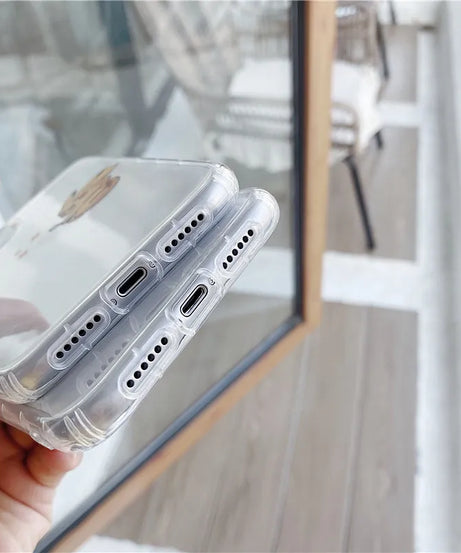 Pokemon Pikachu Phone Case for iPhone 13 12 11 14 15 Pro Max Clear Cover Case