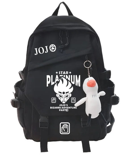 JoJo's Bizarre Adventure Anime Backpack Student School Bag Bookbag Laptop Travel Rucksack Outdoor Boy Girl Gifts