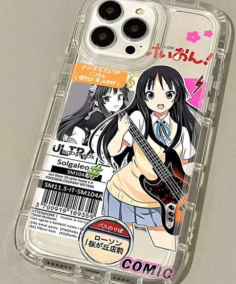 Cute K-ON Girls Case for Samsung Galaxy A14 A15 A55 A05 A05S A24 A13 A23 A73 A12 A22 A32 A52 A52S A72 A31 A51 A71 Cover
