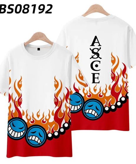 Anime Summer ONE PIECE T-Shirt Luffy Zoro 3D Print Clothes Female Male Fashion T Shirts Short Sleeves Casual Tops