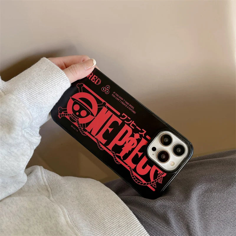 One Pieces Brand Case for iPhone 15 14 13 12 11 16 17 Pro Max plus Luffy Zoro Soft Silica gel Phone Cover