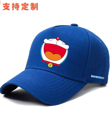 Doraemon machine cat little ding-dong anime outdoor leisure baseball cap sports sunshade sunscreen duckbill hat for men
