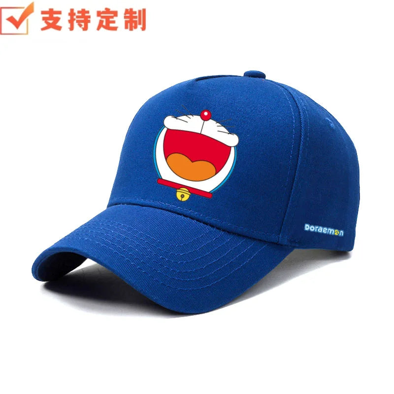 Doraemon machine cat little ding-dong anime outdoor leisure baseball cap sports sunshade sunscreen duckbill hat for men