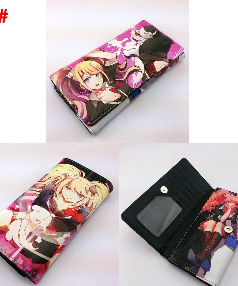 Anime Danganronpa Women Long Wallets Monokuma Men's Card Holders Purse