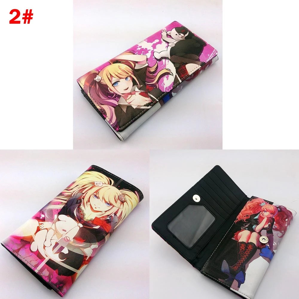 Anime Danganronpa Women Long Wallets Monokuma Men's Card Holders Purse