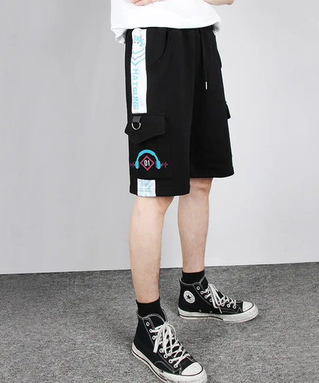 New Hot Sale Pant Anime Mikuu Men Women Cotton Casual Pants Black Pants Men Cargo Pants Sweatpant Fashion shorts Unisex