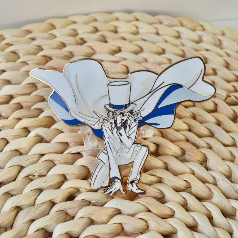 Conan Kuroba Kaito Enamel Pins Anime Metal Brooches Lapel Badges Backpack Decoration Hat Jewelry Badges Accessories for Boy Girl