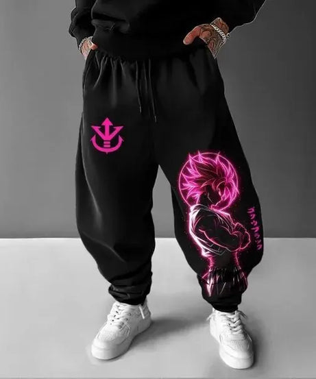 Dragon Ball Z Super Saiyan Goku Men Sweatpants Anime Print Jogger Sports Pants Loose Streetwear Casual Hip Hop Manga Y2k Clothes