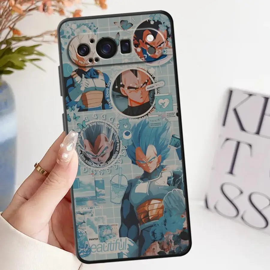 DragonS BallS Vegeta Art Case for Google Pixel 7a 8 Pro 6a 7 Pro 9 Pro XL 9a 6 Pro 8a Soft Cover
