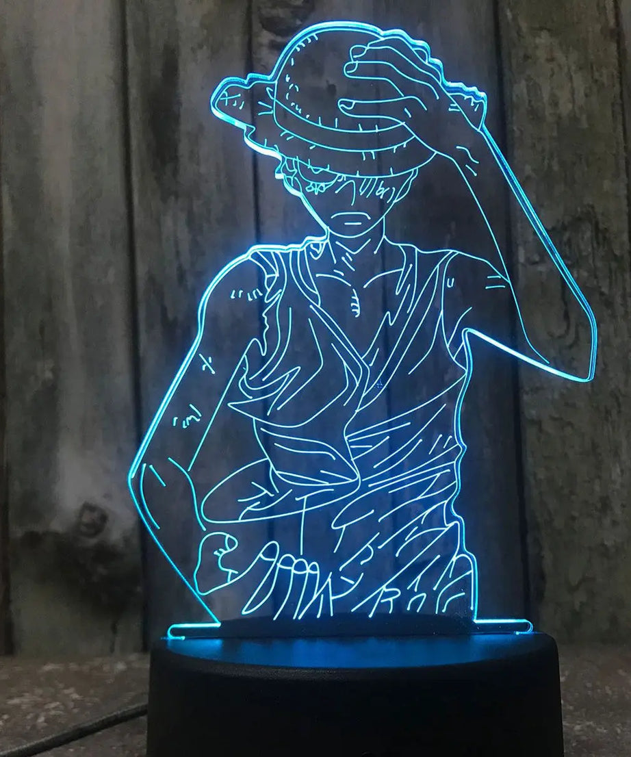 One Piece Animation Peripheral Luffy Zoro Escartoon Kawaii LED Night Light Desktop Personalized Creative Ornament Birthday Gift