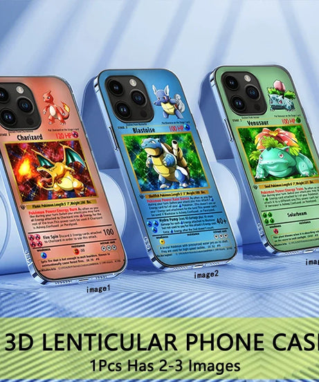 Pokémon 3D Anime Phone Case – Cute Creative Cover for iPhone, Samsung, Xiaomi & More