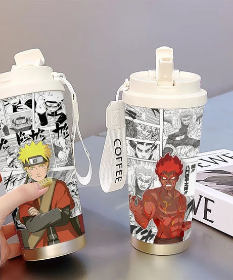 new Uzumaki Naruto cute and cool personality high-value two-dimensional student going out portable straw water cup birthday gift