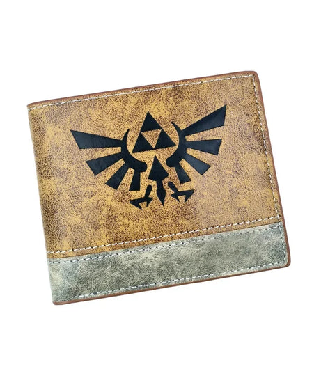 Anime demon slayer Man Bifold Wallets Khaki Card Holders Coin Purse