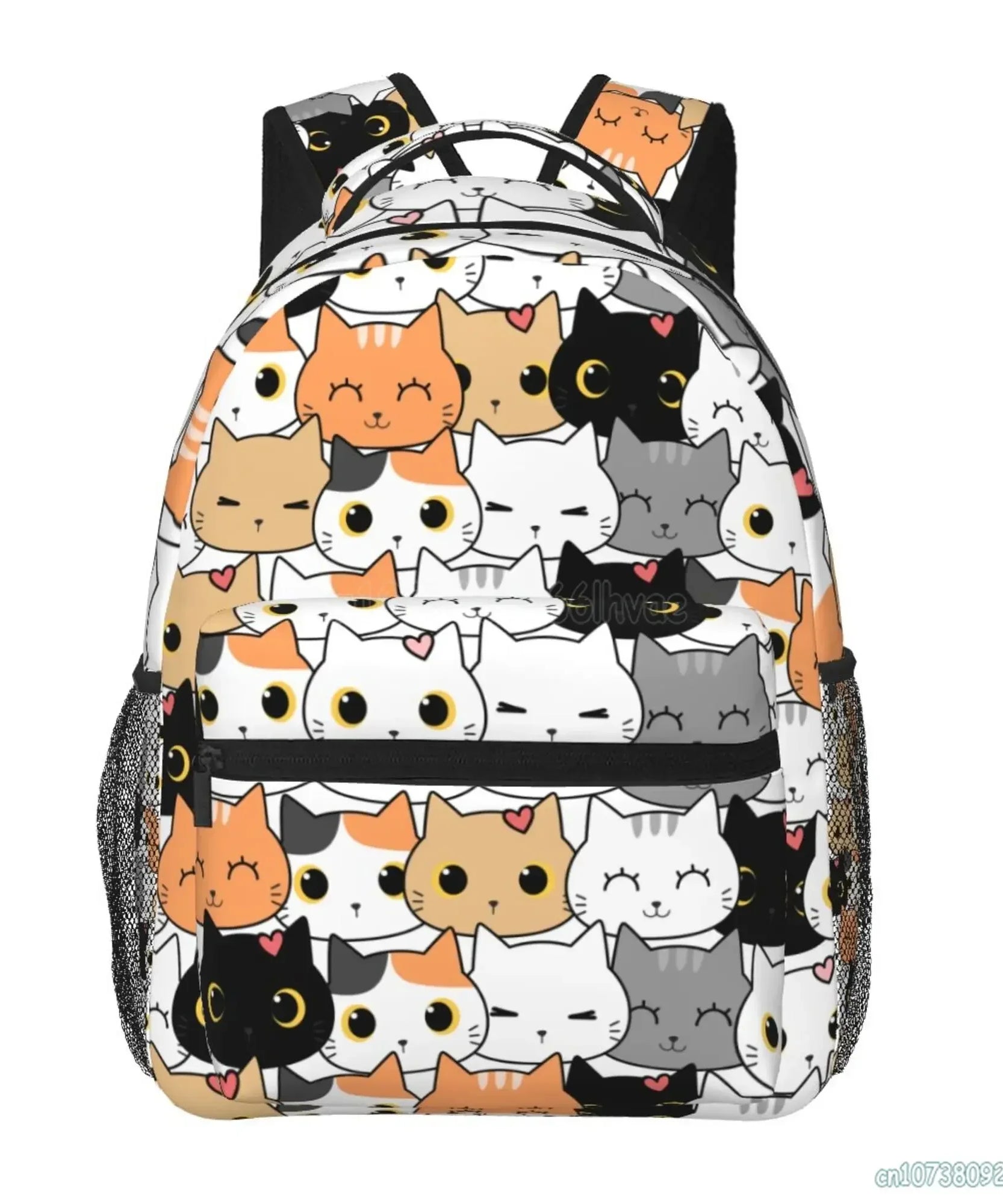 Anime Neko Atsume Women Backpack Mochila for Girls Boys Travel Rucksack Cute Cat Printing Shoulder Bag for Teenages