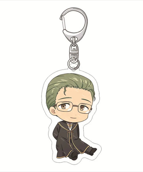 Frieren: Beyond Journey'S End Acrylic Anime Cute Keychain Jewelry Bag Pendant Gift Figure Key Ring Girl Badge Charms Wholesale