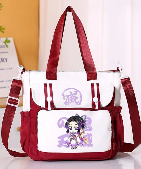 Anime Demon Slayer Kamado Tanjirou New Shoulderbag Men Women Crossbody Bags Student Fashion Large Capacity Handbag Holiday Gifts