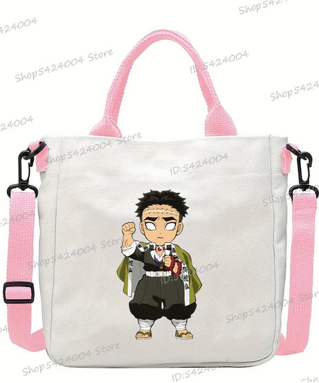 Demon Slayer Crossbody Bag – Rengoku & Tengen Graphic Print Shoulder Bag