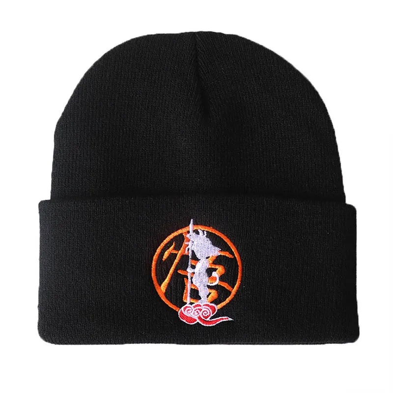 Anime Dragon Ball Women Men Knitted Warm Winter Hats for Women Men Solid Hip-hop Casual Cuffed Beanies Bonnet