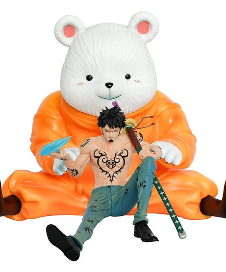 One Piece Anime Figurine Sitting Posture Trafalgar Law Operation Room Action Figures Pvc Model Collection Decoration Toys Gift