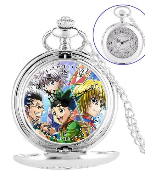 Anime two-dimensional full-time hunter pocket watch Killua Kura pickup Xiaojie personality necklace watch holiday gift