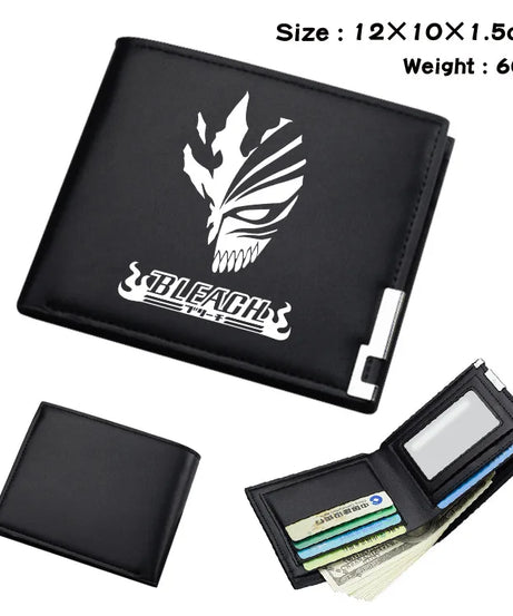 BLEACH Animation Derivative Purse Fold Short Wallet Portable Coin Purse