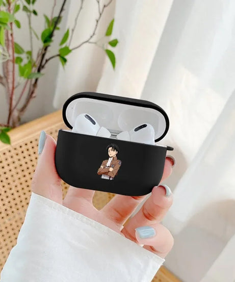 Attack On Titan Anime Earphone Cover For Apple Airpods 1 2 Case Wireless Bluetooth For air pods pro Soft Silicon Cases